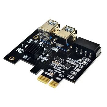 PCIE, da PCIe Adapter PCI-Express 1x do 16x Rudarstvo Riser Card 1 do 4 USB3.0 Multiplikator z/brez 4Pin Molex Moč Vrata za BTC
