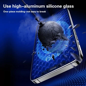 2pcsFull Pokrov Steklo na Za iPhone 12 11 Pro Max Kaljeno Steklo Za iPhone X XR XS Max 7 8 6 6s Plus SE 2020