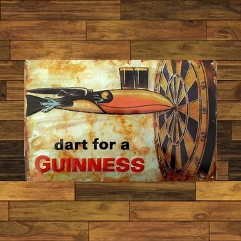 Dart Za Guinnessov Tin Prijavite Bar Umetnost Plakata Plaketo Garaži Doma Stenski Dekor