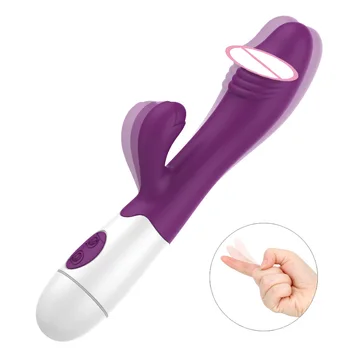 Vibrator Rabbit Vibrator Dvojno Vibracije Vaginalne Klitoris Stimulator za Odrasle Izdelkov Sex Igrače za Žensko G Spot Massager