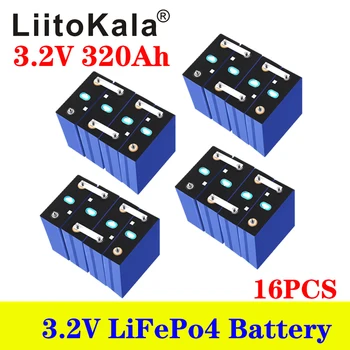 16pcs LiitoKala 3.2 V 320Ah 310Ah 280Ah lifepo4 za električna vozila RV solarnega sistema za shranjevanje baterije za ponovno polnjenje 12V 24V 36V