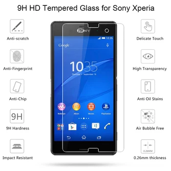 Kaljeno Steklo za Sony Xperia X Kompakten Uspešnosti XA Ultra Telefon Zaščitno Steklo Telefon Stekla za Sony XA1 Plus XA2 Ultra XA3