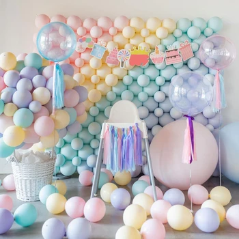 100 kozarcev Pastelnih Balon Macaron Barvi Pastel Stranko Poroko Dekor Balon Razvrstan 12 Inch