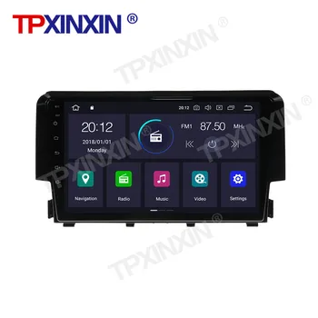 6+128G Za Honda Civic 10 FC FK - 2020 Android Avto Auto magnetofon Multimedijski Predvajalnik Videa, GPS Navigacijo, Radio Carplay
