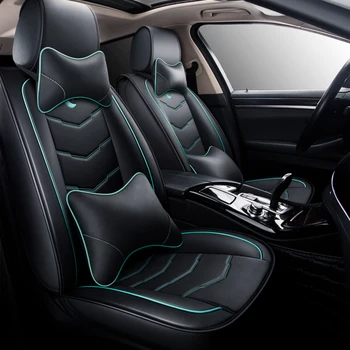 HeXinYan Enega kosa Usnja univerzalni avto sedeža kritje za Jaguar vse modele F-TEMPO XF XFL XJL XE XJ6 XK auto dodatki avto styling