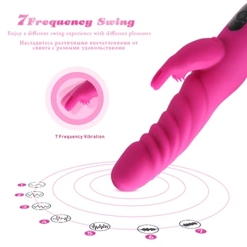 7 Hitrosti Rabbit Vibrator, Vibrator G Spot Stimulator Klitorisa Massager Vibracije Ženski Vaginalni Masturbator Sex izdelki Za Pare