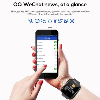 Y68 Pametno uro s Traku Bluetooth Krvni Tlak Fitnes Tracker D20 Nepremočljiva Srčnega utripa Smartwatch za IOS Android