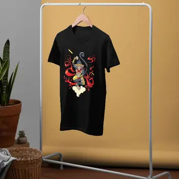 Opica Kralj T Shirt Monkey King T-Shirt Super Kratek Rokav Tee Shirt Človek 4xl Natisnjeni Osnovni Tshirt