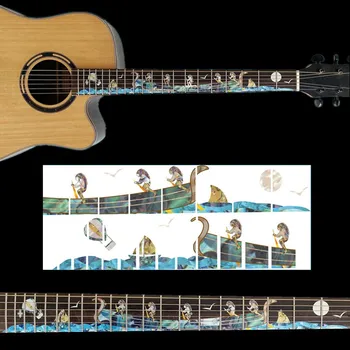 NOVO DIY Kitara Fretboard Decals Podolgovat Nalepke Vratu Kitare Priklop Guitarra Bas, Ukulele Tanke Nalepke Guitarra Dodatki