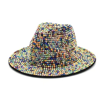 Nosorogovo fedora klobuk Panama nova počutil klobuk moške jazz klobuk stranka stopnji uspešnosti pokrivalo ženske fedora klobuk шляпаженская