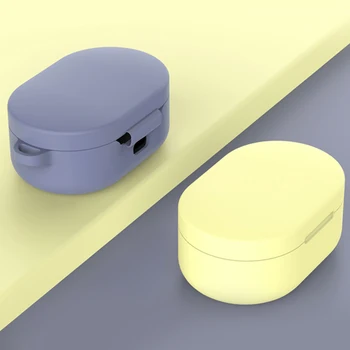 Silikonski Slušalke Primeru Za Xiaomi Redmi Airdots Kritje Bluetooth Brezžične Slušalke za Varstvo Primeru Za Redmi Airdots TWS Lupini