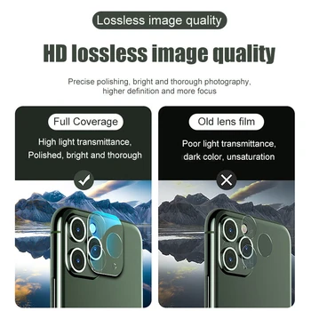 Objektiv kamere Kaljeno Steklo Za iPhone 11 12 Pro XS Max X XR Zaščitnik Zaslon Na iPhone 11 7 8 6 6S Plus SE 2020 Zaščitno Steklo