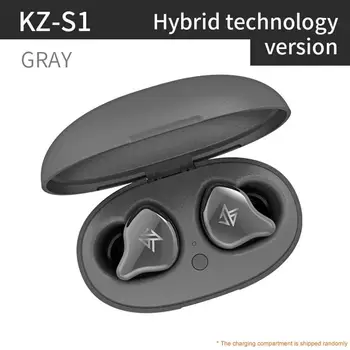 KZ S1 Bluetooth 5.0 V Uho Brezžične Hi-fi Stereo Slušalke Športne Čepkov 5.0 Brezžične Slušalke s Polnjenjem Polje