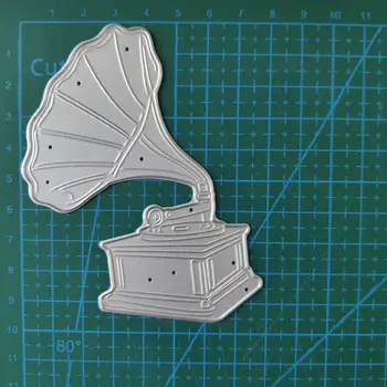New Metal Rezanje Umre Scrapbooking Phonograph DIY Album Papir Obrti Reliefi Matrica Dekoracijo 77*100mm