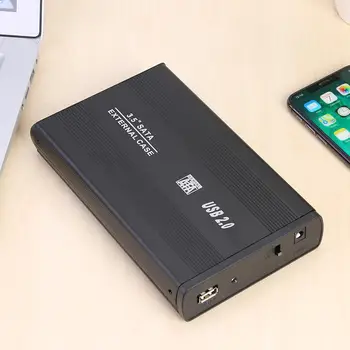 Trdi Disk Primeru 3.5 inch SATA HDD, da USB3.0 Adapter Klasičnih Občutljivo Aluminij Zlitine Zunanji Trdi Disk, Ohišje