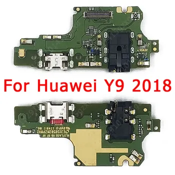 Originalno Polnjenje Vrata Za Huawei Y9 2018 2019 Polnjenje Odbor USB Priključek PCB Traku Vtičnico Flex Zamenjava Popravila Rezervnih Delov