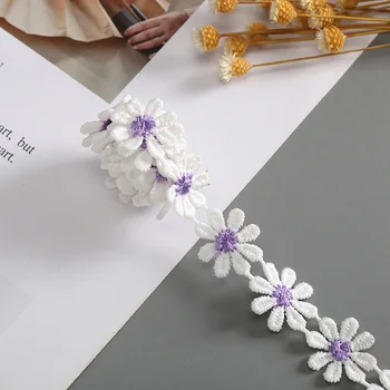 8-Venčni Cvet Bombaž Materiala Multicolor Mala Marjetica Čipke DIY Ustvarjalno Dekoracijo Materiala
