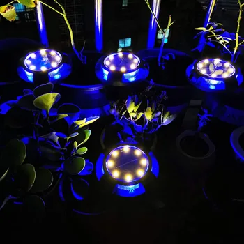 Na prostem Sončne Podzemnih Svetilke Sončne Svetlobe Multi-barvni Senzor z Neprepustna za Vrt, Dvorišče Travnik Villa Krajine Poti