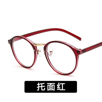Računalniške Očala, očala okvir ženske 2019 Okviri Optičnih Slik Jasno Eyeware Ženske Krog Jasno Objektiv Ponaredek Očala