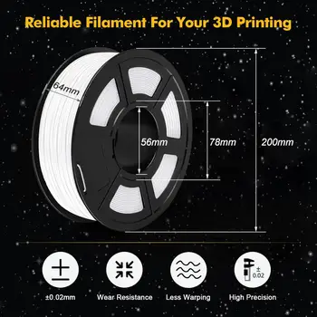 ABS 3D Tiskalnik Nitke Za 3D Pero Tiskanje Nitke 1 kg 1.75 mm Žarilno Dobro Barvanje Lastnosti Zagotavljanje Kakovosti