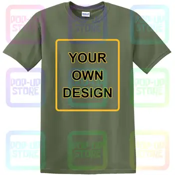 Osebno Prilagojene Eno Stran DIY Logotip Moški T-Shirt 3D Tiskanja Kratek Rokav Tee Vrh - Slike, ki Jih POP-UP Trgovine