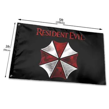 90x150cm 2021 Nov Prihod Zvezde Klasične Residented Zlo Zombie Igre Zastava,/ za Dekoracijo, banner