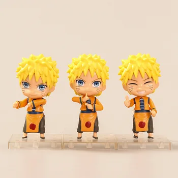 1PCS Naključno slog 3types Naruto lutka Dejavnosti Številke PVC Model Japonske Anime Darila Številke Igrače za 9,5 CM