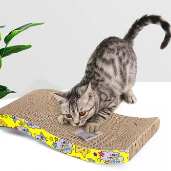 Hišne oskrbe hišnih mačk praskanje valovitega kartona brušenje nevihte odbor papir pad mačka igrača plezanje okvir strgalo pad igrača catnip