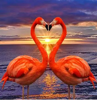 Diamond Slikarstvo Celoten Kvadratni/Krog Vaja Flamingo 5D Daimond Slikarstvo Vezenje Navzkrižno Šiv Mozaik Kristalno Sliko Umetnosti Z2029