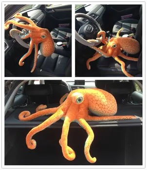 Resnično življenje hobotnica plišastih igrač simulacije morskih živali plišastih igrač hobotnica avto kavč, blazine blazino dekoracijo darilo igrača 80 cm