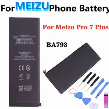 BA793 Baterije 3510mAh Za Meizu 7 Pro Plus M793Q M793M M793H Pametni telefon Baterija Visoke Zmogljivosti Telefona Zamenjava Baterije + Orodje