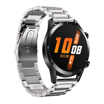 Nerjavno Jeklo Hitro Sprostitev Watch Band WristStrap Zamenjava za Huawei Watch GT2 46mm Zapestnica Trak WatchWrist Pasu 19Nov08