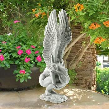 Angel Odrešenja Kip Dekoracijo Angel Krila Pravljice Smolo Obrti Kiparstvo Angel Memorial Odrešenja Kip Doma Dekoracijo