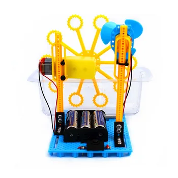 Ročno Mehurček Pralni DIY Mehurček Blister Robot Stroj za Izobraževalne Kit ToyElectric Igrača Znanost Eksperiment Kit Znanost DIY Komplet