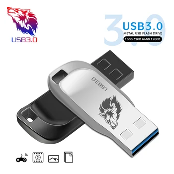 Kovinski USB3.0 Flash Disk 4gb 8gb 16gb flash disk Pendrive 32gb 64gb pomnilnika memory stick USB 3.0 Flash USB ključ pen drive