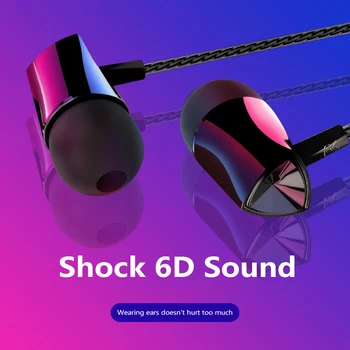 2021 Novo 3,5 mm Žične Slušalke za Glasbo, Šport Gaming Slušalke Z Mikrofonom Bas Čepkov Stereo Slušalke Za Samsung Huawei Xiaomi
