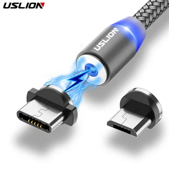 Magnetni USB Kabel, Hitro Polnjenje USB Tip C Magneta Kabel Polnilnika Podatkov Zaračuna Micro USB Kabel Mobilni Telefon Kabel USB Kabel