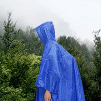 3 in1 Prostem Nepremočljiv dežni Plašč Multi-Funkcionalne Dežnik Kampiranje, Pohodništvo Tarp Tla Mat Nahrbtnik Zajema Prenosni Rainwear Obleko