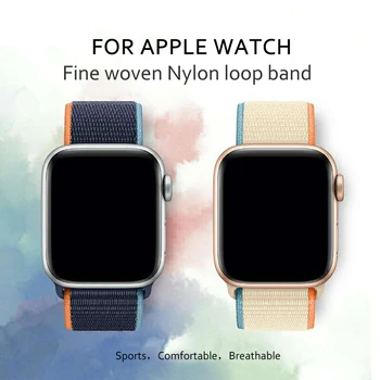 Trak Za Apple Watch band 44 mm 40 mm 42mm 38 mm Smartwatch Watchband Pasu correa pas Najlon Zanko Zapestnica iWatch pas 3 4 5 JV 6