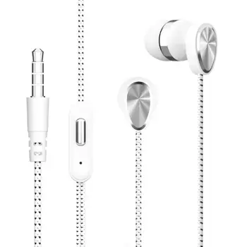 3,5 mm Žične Slušalke Z Bas Čepkov Stereo Slušalke za Glasbo, Šport Gaming Slušalke Z Mikrofonom Za Xiaomi IPhone 11 Slušalke
