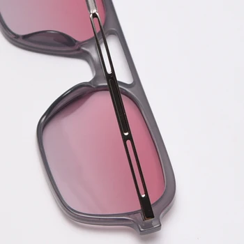 Kachawoo kvadratnih vintage sončna očala moških polarizirana ženske retro očala tr90 unisex dekoracijo Poletje roza črni dvojno most