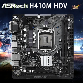 Novo ASRock H410M-HDV 10. generacija Core/Pentium/Celeron LGA 1200 DDR4 64GB USB3.2 Gen1 PCI-E 3.0 SATA III Namizje