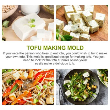 1 Nastavite Domače Tofu Maker Pritisnite Plesni Tofu Tačke Drainer Kuhinja Orodja, Pripomočke, Lesene Tofu Plesni Kuhinja Sojina Skuta Izdelavo Orodij