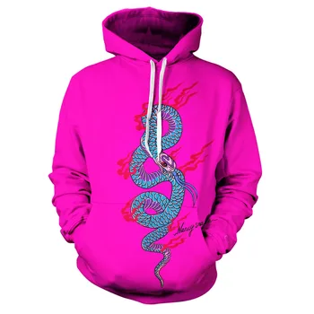 Nov vroč nov trend 3d hoodie ustvarjalno umetnost, slog, spomladi, jeseni mode hoodie risanka lep vrh tiger majica