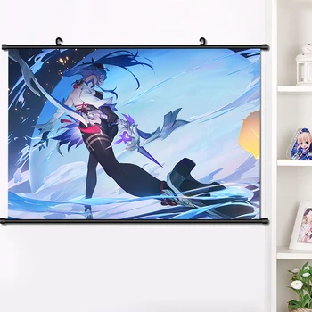 Anime Genshin Vpliv Ganyu Steno, se Pomaknite Slikarstvo Plakat HD Tiskanja Doma Dekor Zbirka 40x60cm