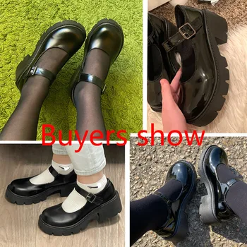 čevlji lolita čevlji ženske Japonski Slog Mary Jane Čevlji Ženske, Dekleta Letnik Visoke Pete Platforma čevlji Študent velika velikost 40