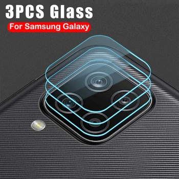 3PCS Objektiv Kaljeno Steklo Za Samsung Galaxy A51 F62 A12 A71 Objektiv Kamere Zaslon Patron Film Za Samsung A52 A42 A21 A21S Film