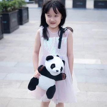 NOVO Prodaje Risanka Srčkan Plišastih Panda Nahrbtnik Soft Živali, Igrače, Lutka Za Otroke, Otroci Dekle Lepo Šolsko Torbo Lepo Darilo za Rojstni dan