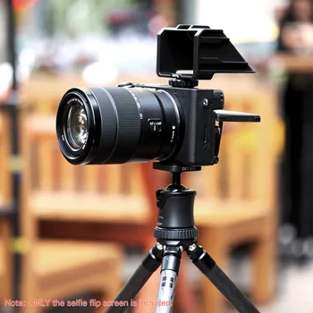 UURig Vlog Selfie Flip Zaslona s Hladno Čevelj za Mirrorless Kamero za Video Youtube foto studio fotografija dodatki