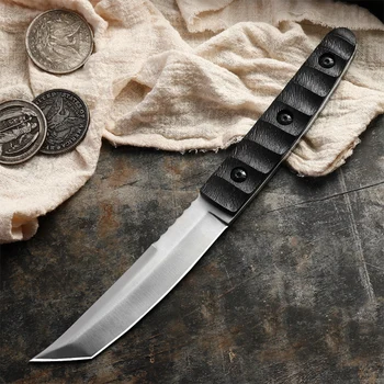 Zunanji nož visoko trdoto priročnik self-defense integrirano rezilo high-end zbirka kakovosti taktično nož